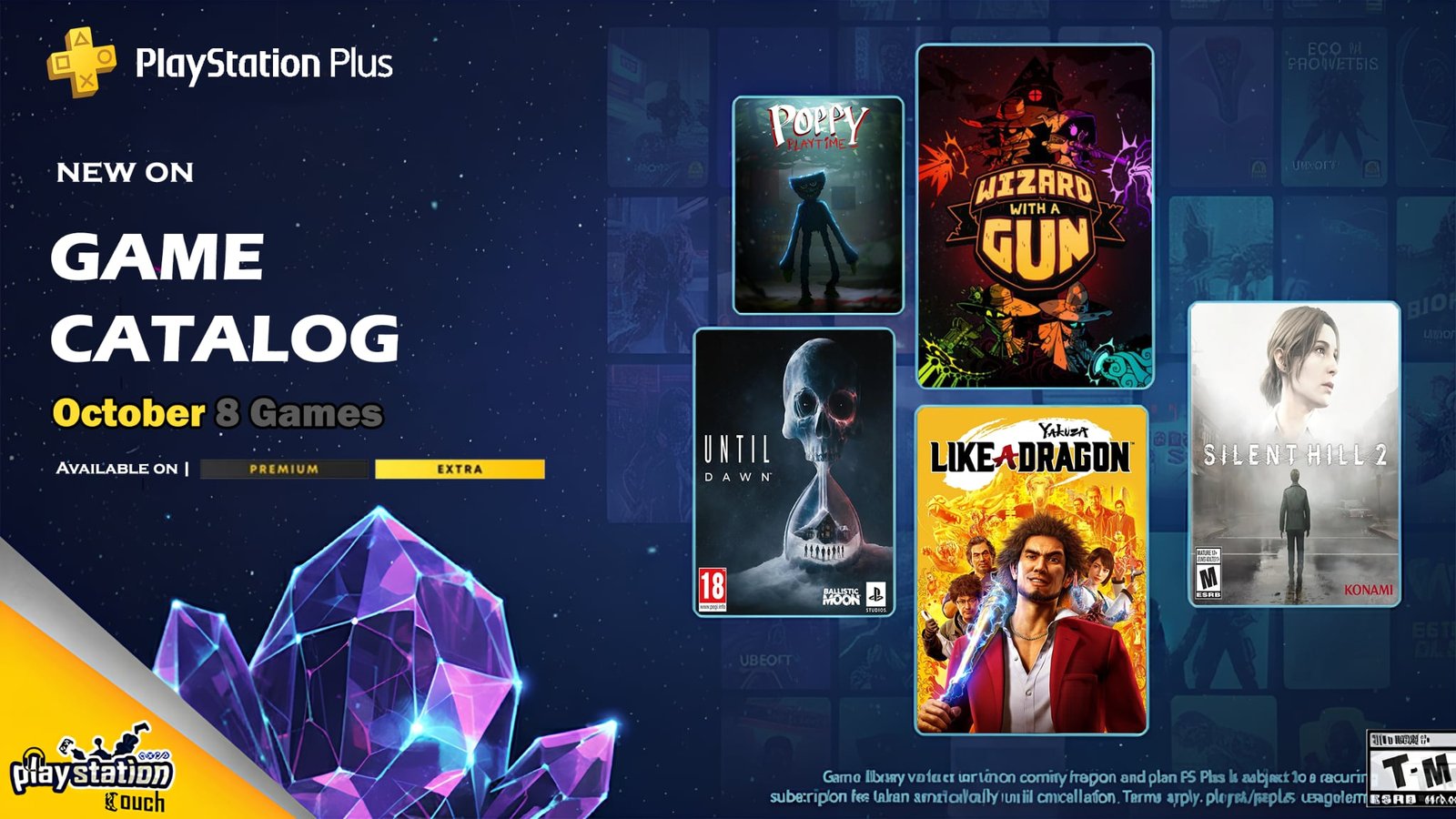 PS PLUS OCTOBER 2025 EXTRA/PREMIUM Line up